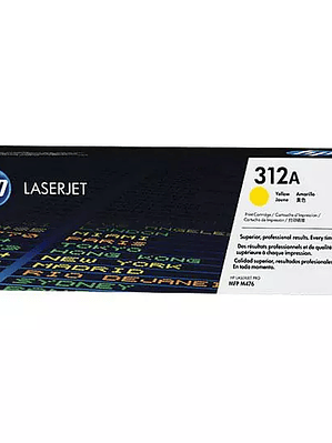 Cartucho de tóner amarillo HP 312a