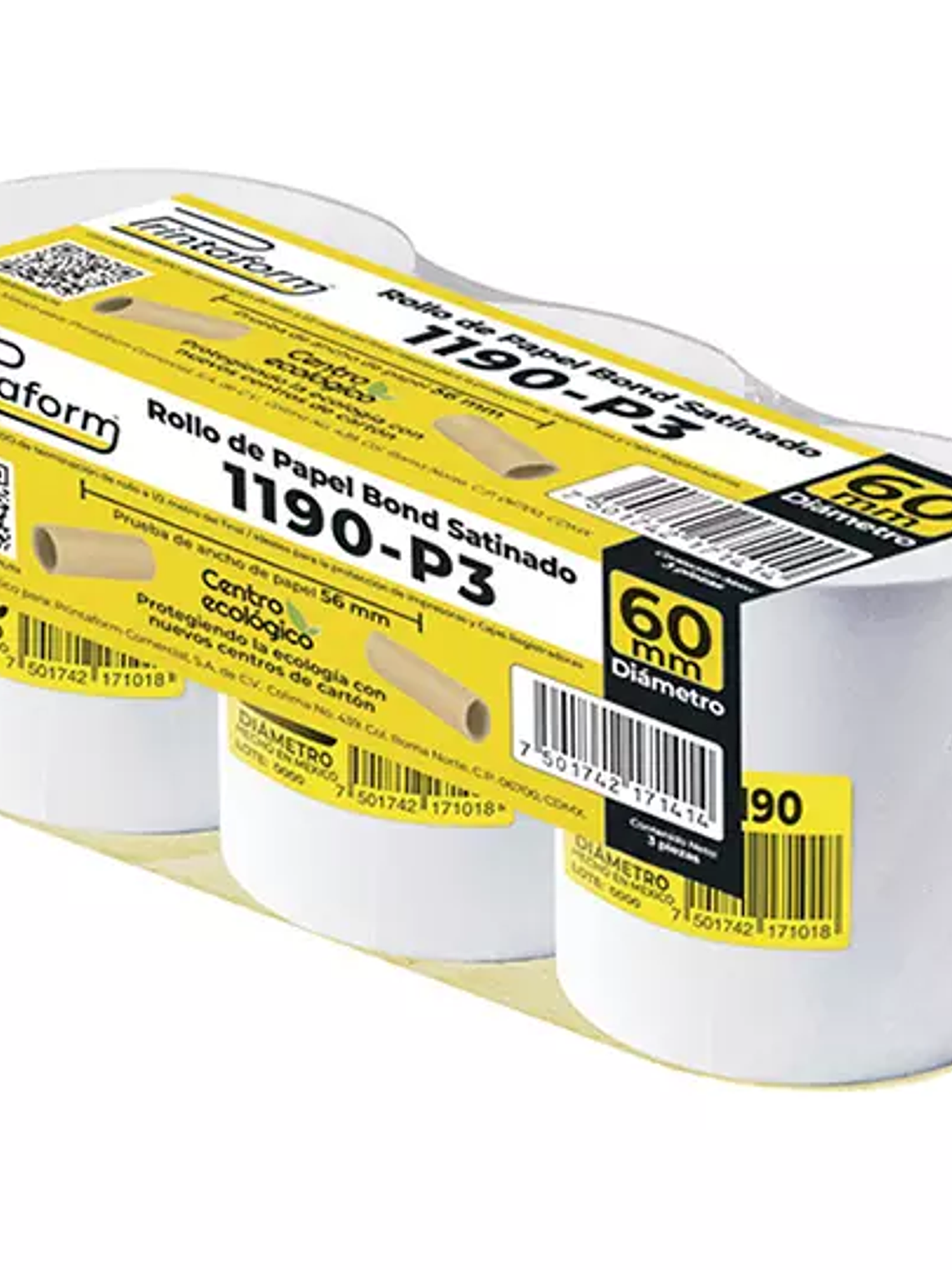 Rollo de papel Bond Printaform 57 mm x 6 1