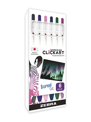 LM-Plumón de arte ZEBRA Clickart Vivid B
