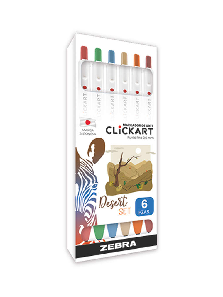 LM-Plumón de arte ZEBRA Clickart Vivid D 1