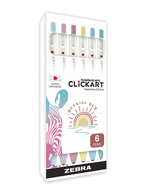 LM-Plumón de arte ZEBRA Clickart Pastel