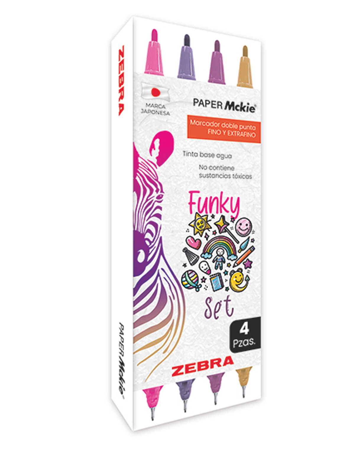 Marcador ZEBRA doble punta PAPER Mckie f 1