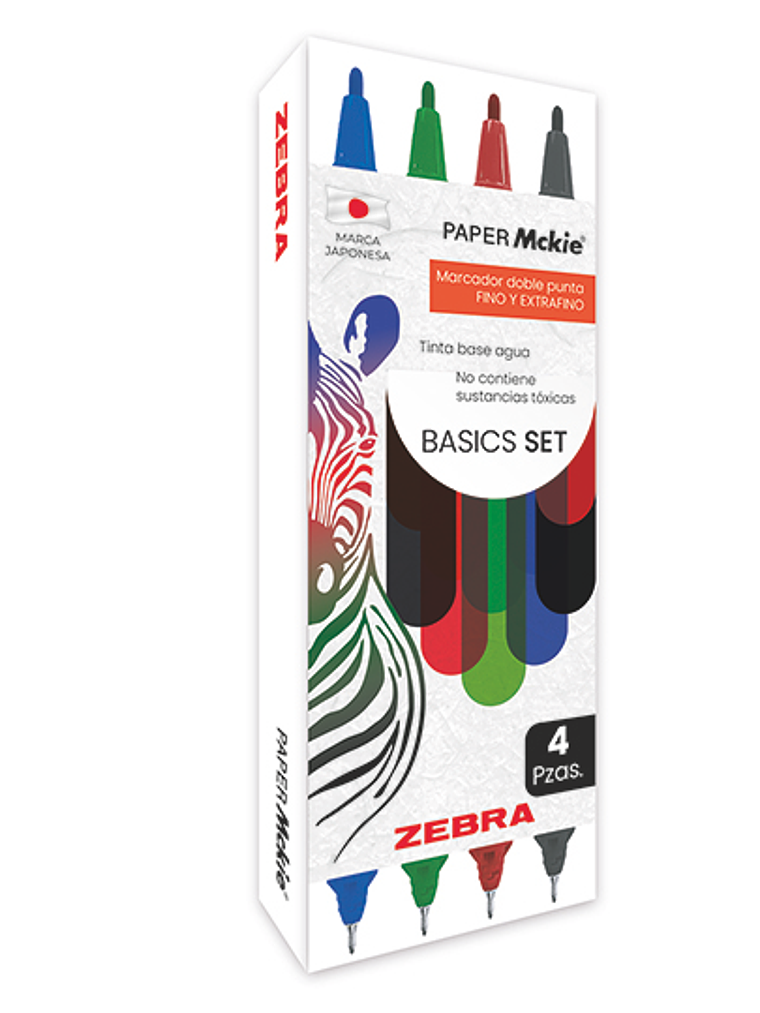LM-Marcador ZEBRA doble punta PAPER Mcki 1