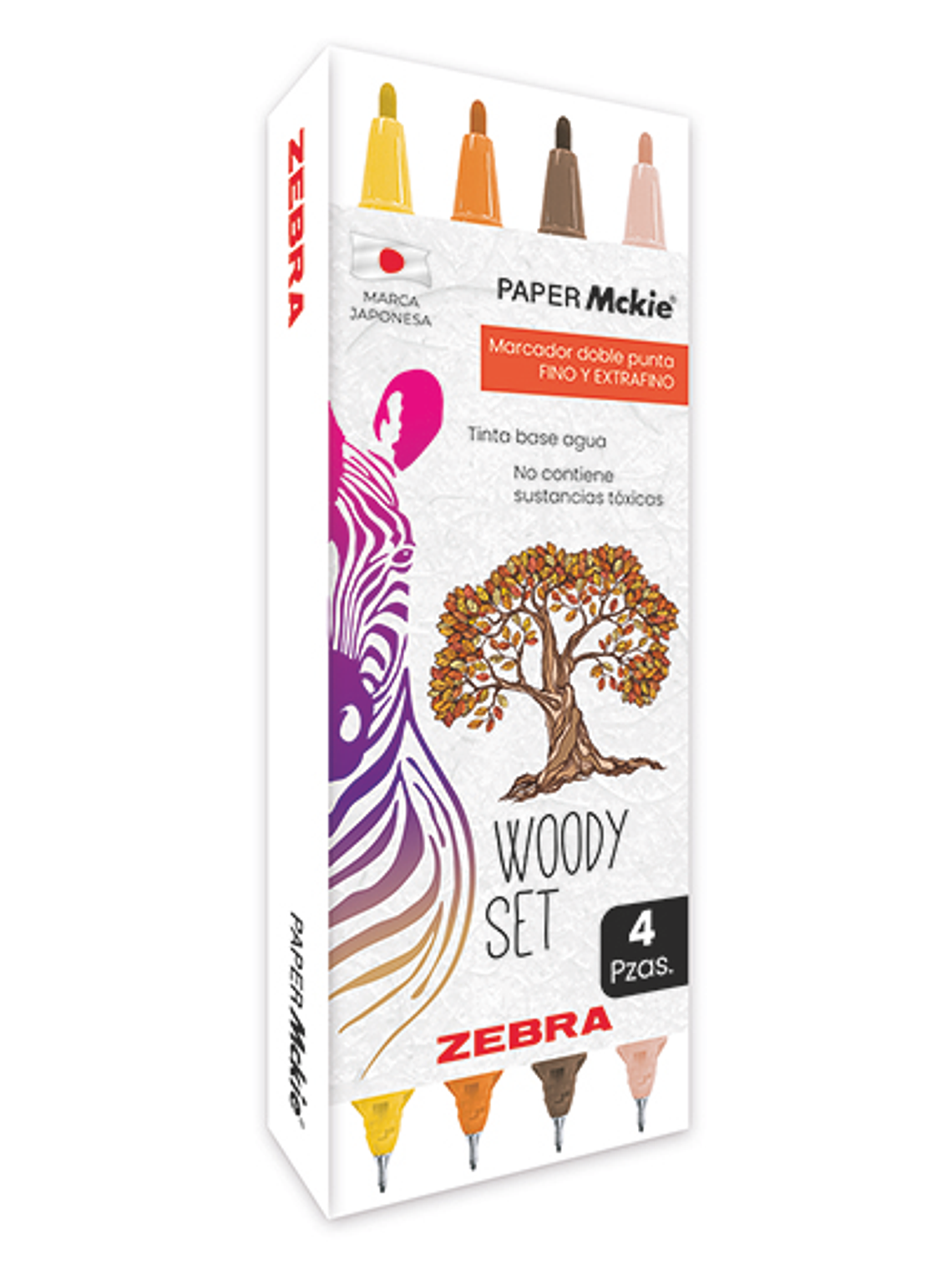 LM-Marcador ZEBRA doble punta PAPER Mcki 1