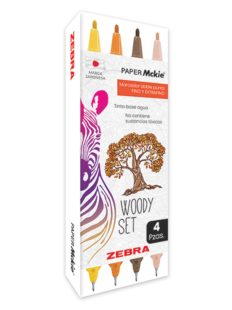LM-Marcador ZEBRA doble punta PAPER Mcki 1