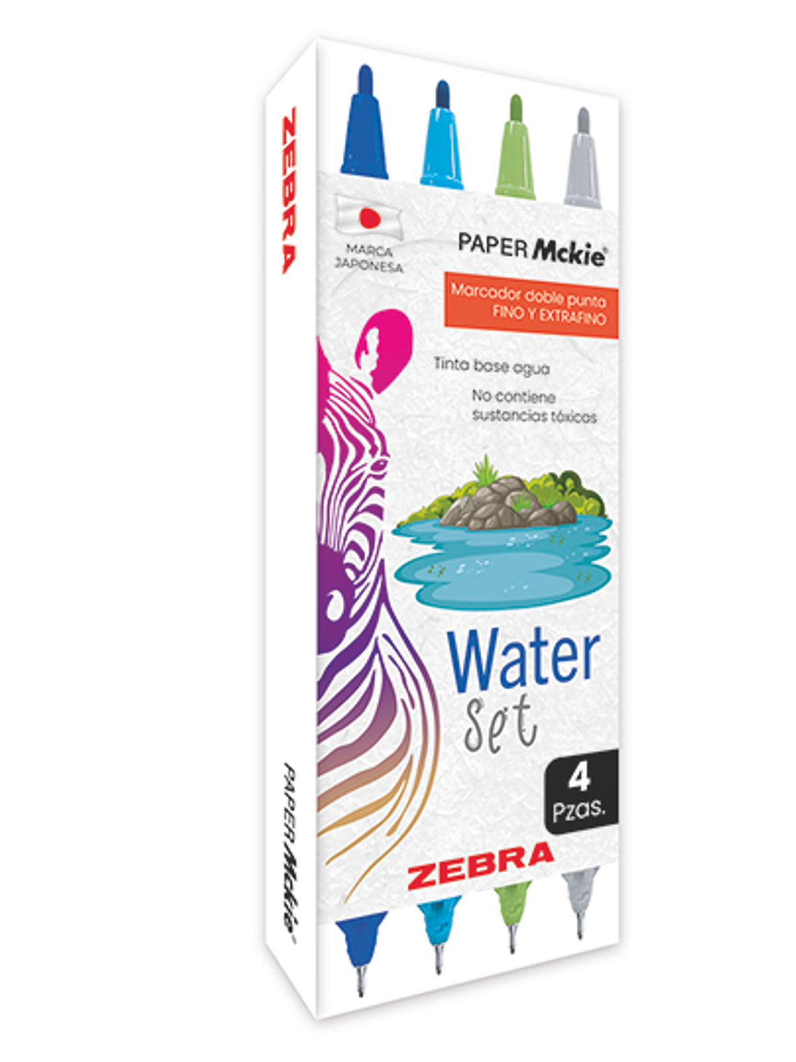 LM-Marcador ZEBRA doble punta PAPER Mcki 1