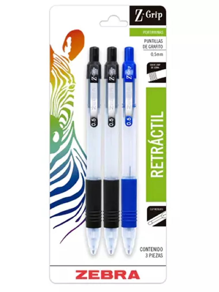 Portaminas ZEBRA Z-Grip punto fino 0.5 m 1