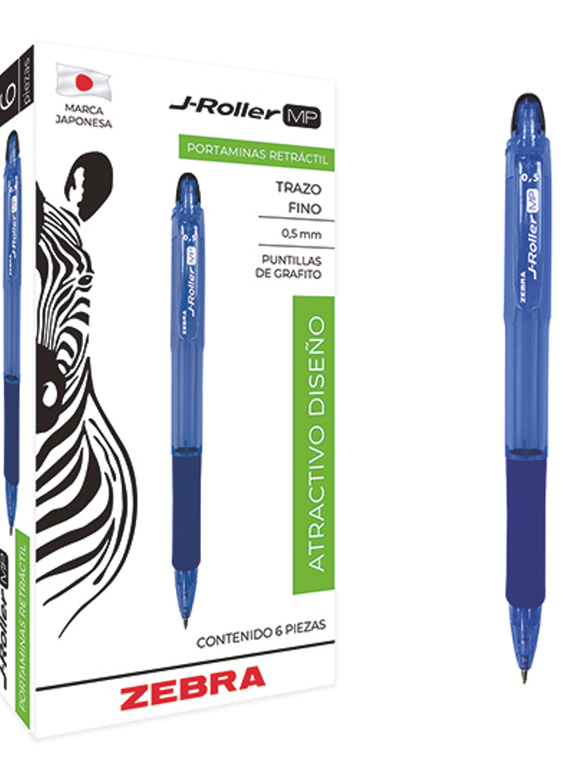 Portaminas ZEBRA J-Roller MP punto fino 1