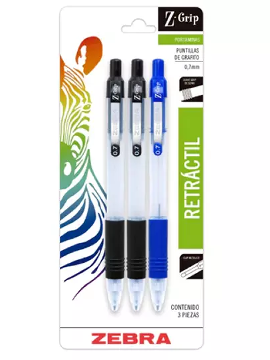 Portaminas ZEBRA Z-Grip punto mediano 0. 1