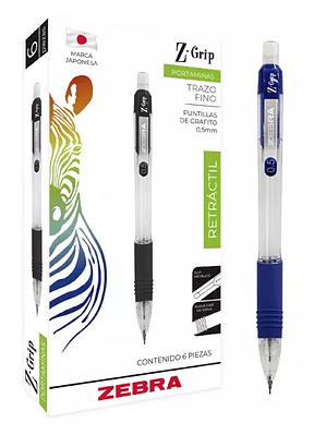 Portaminas ZEBRA Z Grip punto fino 0.5 m