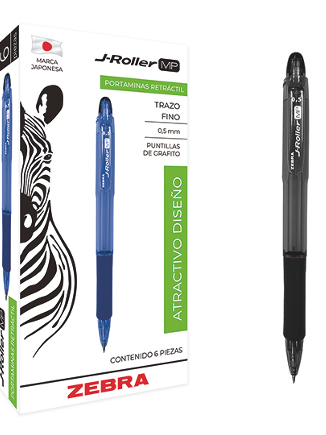 Portaminas ZEBRA J-Roller punto mediano 1