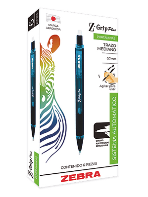 Portaminas ZEBRA Z-Grip Plus punto media