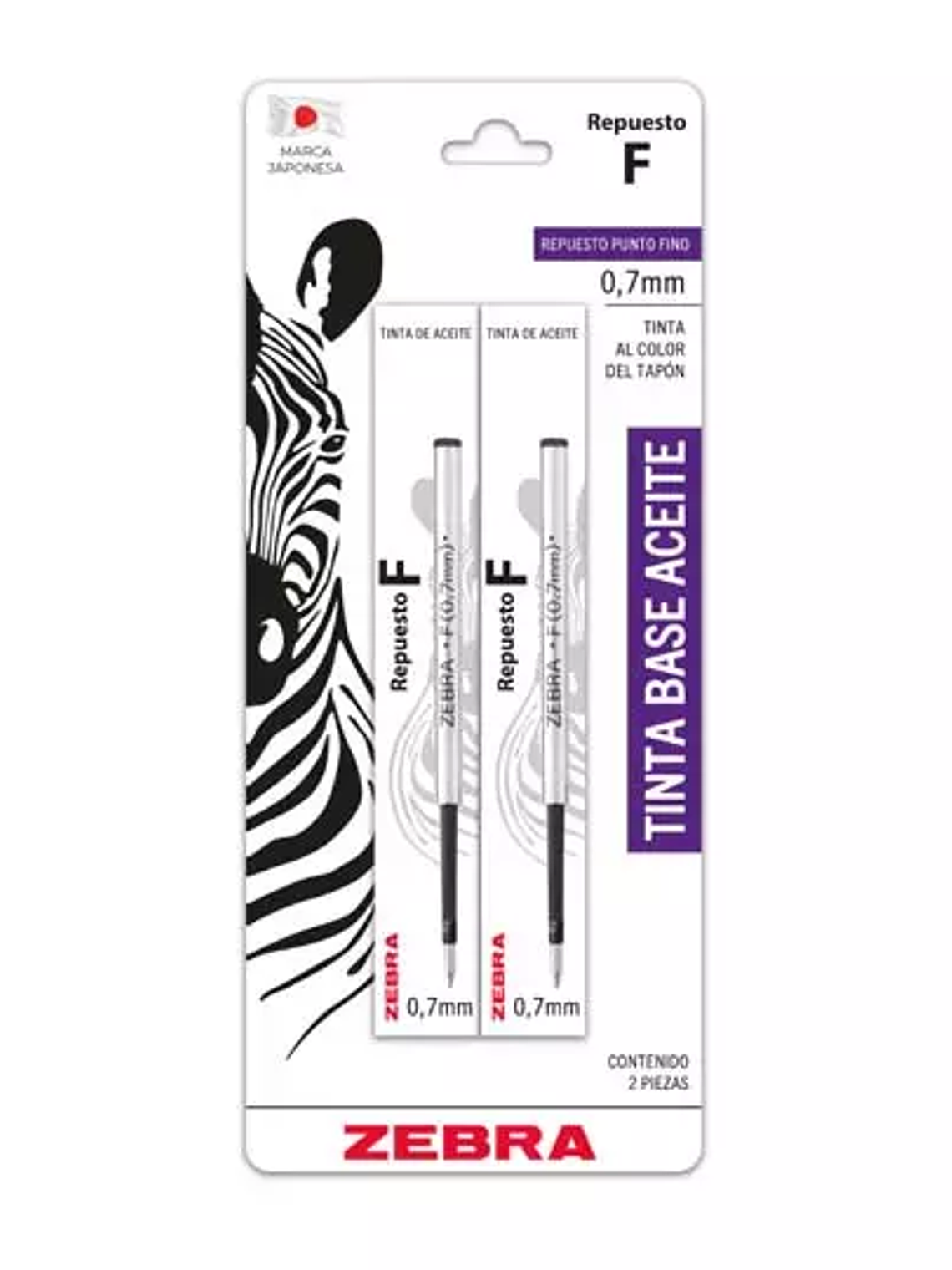 LM-Repuesto de Bolígrafo F-301 ZEBRA pun 1