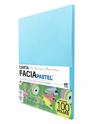 Paquete de hojas de color Facia Pastel t