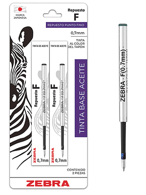 LM-Repuesto de Bolígrafo F-301 ZEBRA pun
