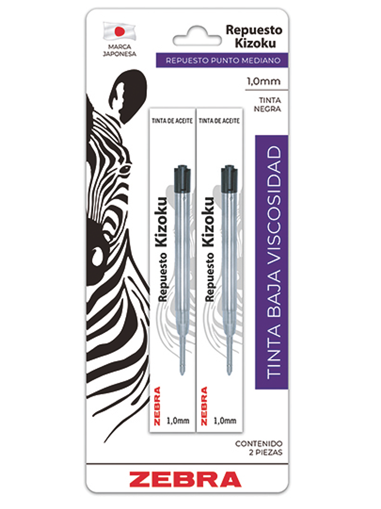 LM-Repuesto de Bolígrafo Kizoku ZEBRA pu 1