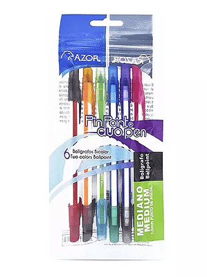 Bolígrafo dúo mediano Pin Point 1.0 m co