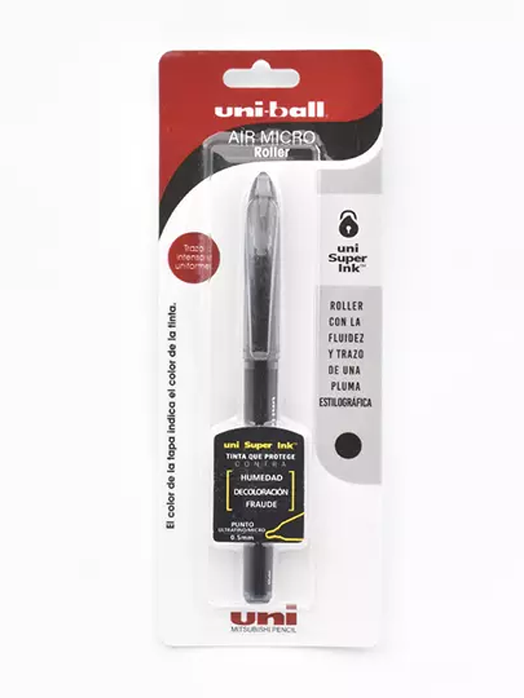 Bolígrafo antifraude ultra fino Uni Ball 1
