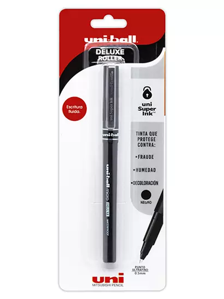 Bolígrafo antifraude ultra fino Uni Ball 1