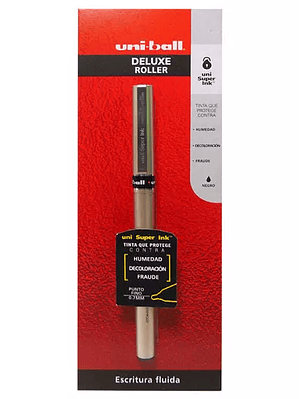 Bolígrafo antifraude fino Uni Ball Delux