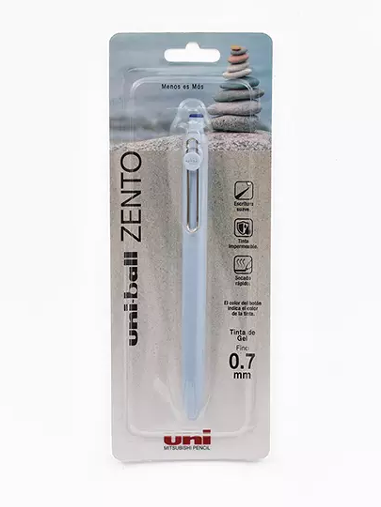 Bolígrafo fino Uni Ball Zento Gel 0.7 mm 1