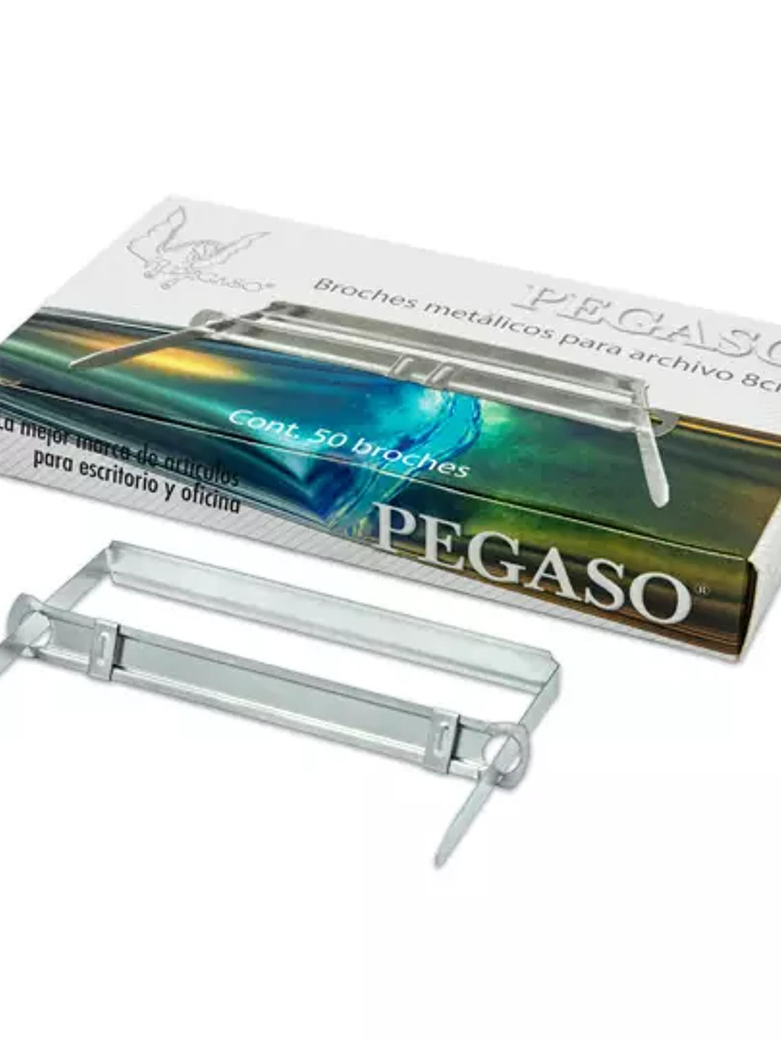 Broche de 8 cm Pegaso caja con 50 pzas 1