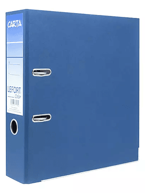 Registrador Lefort carta color azul