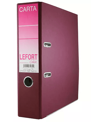 Registrador Lefort carta color vino