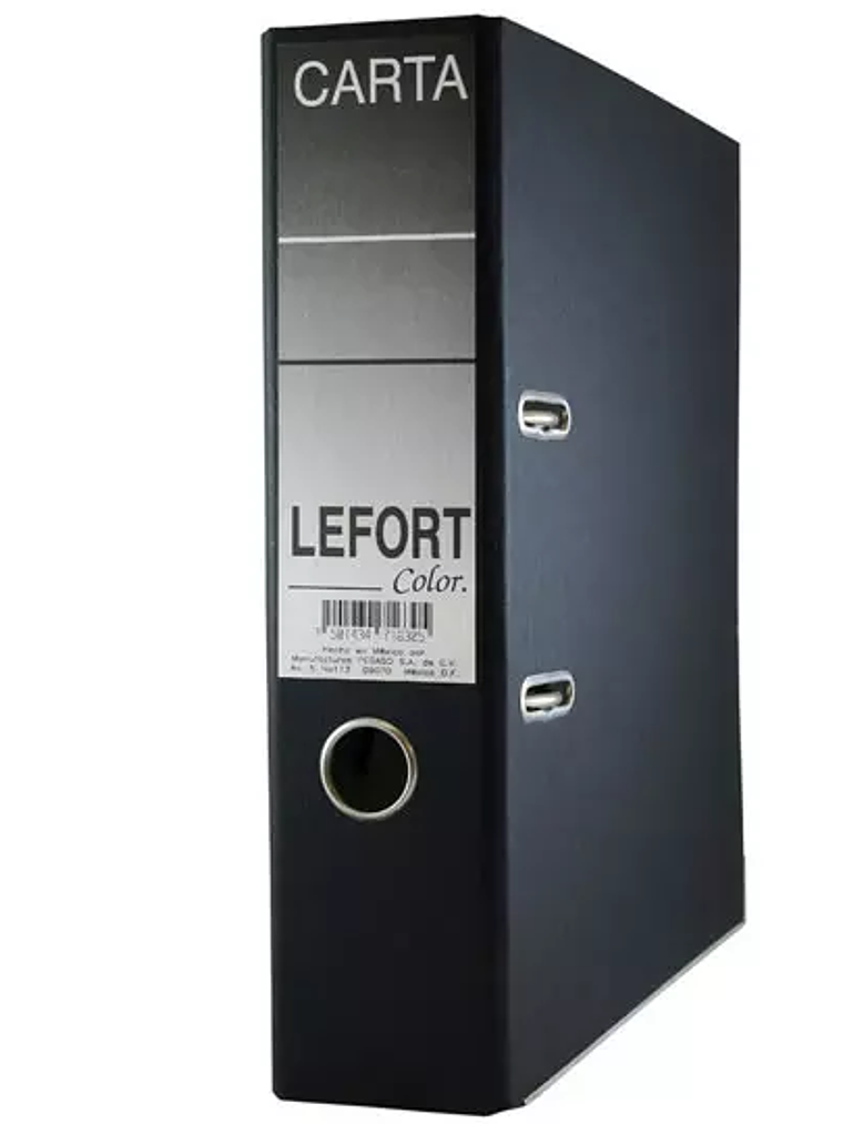 Registrador Lefort carta color negro 1