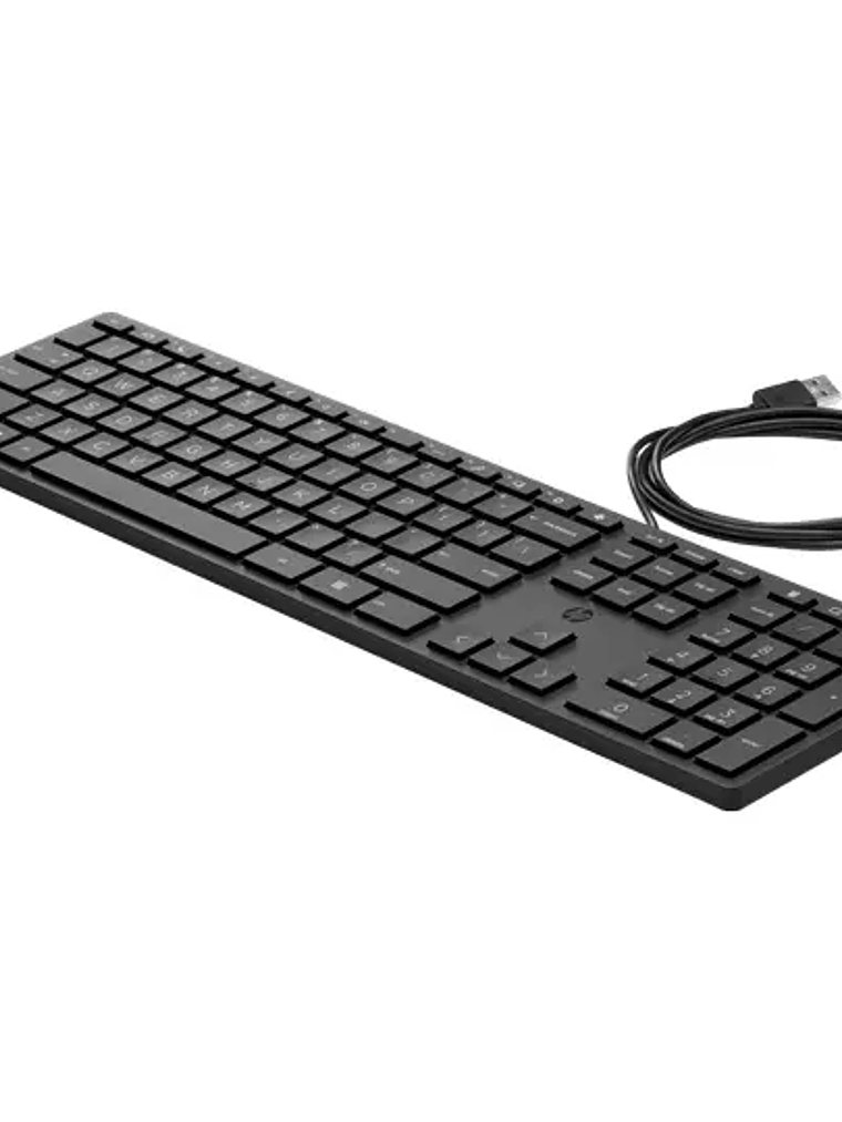 Teclado de escritorio HP 320K con cable. 1