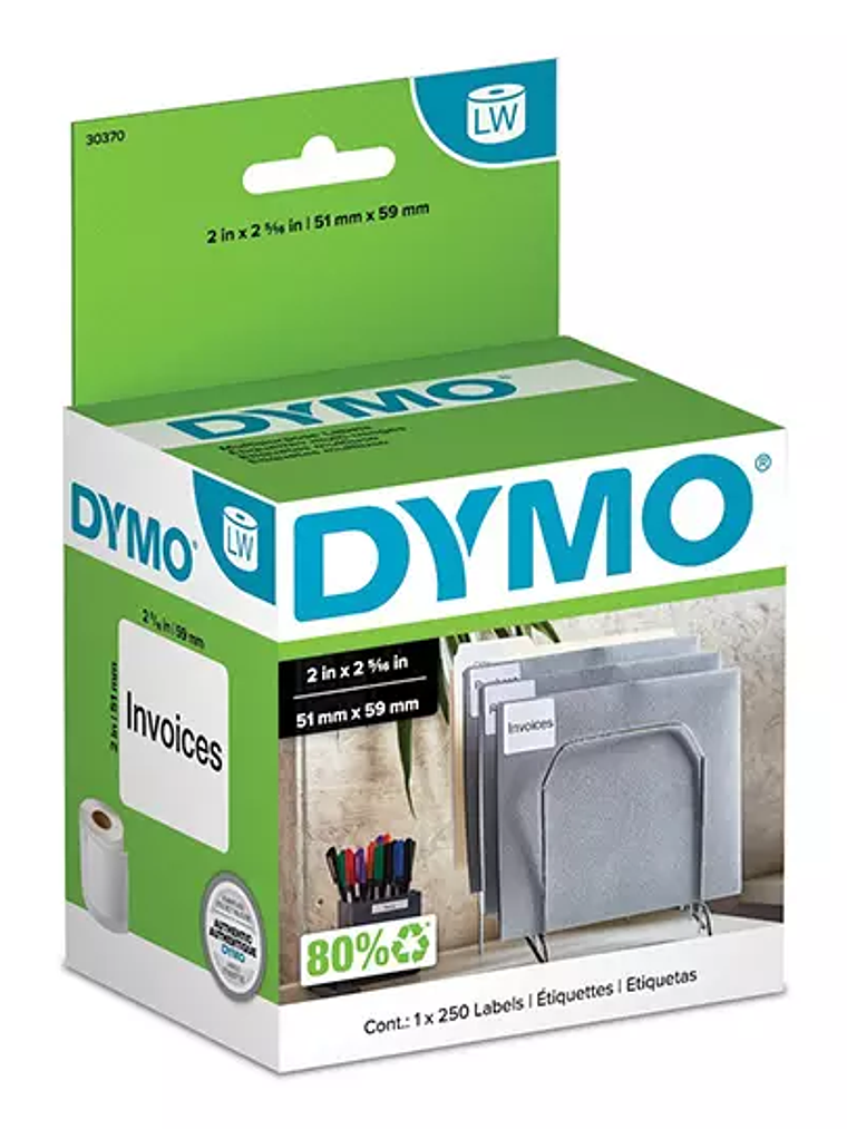 LM-Etiqueta Dymo Label Writer negro sobr 1