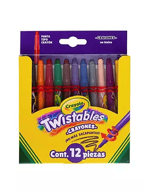 Mini crayones Crayola Twistables 12 unid