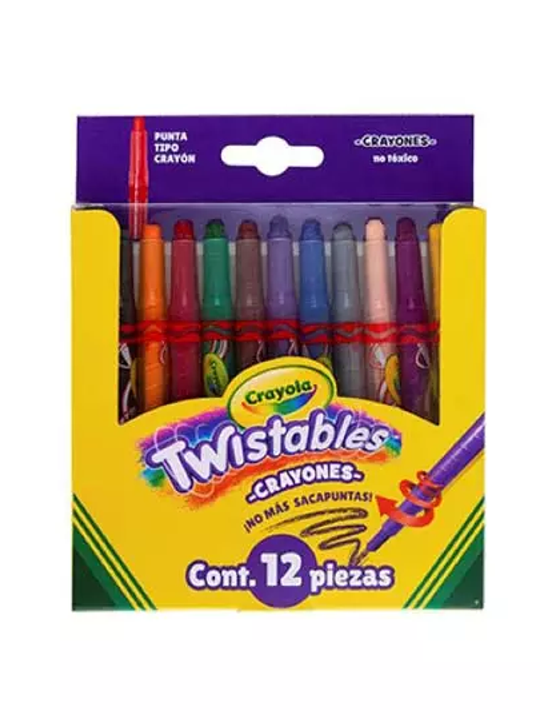 Mini crayones Crayola Twistables 12 unid 1