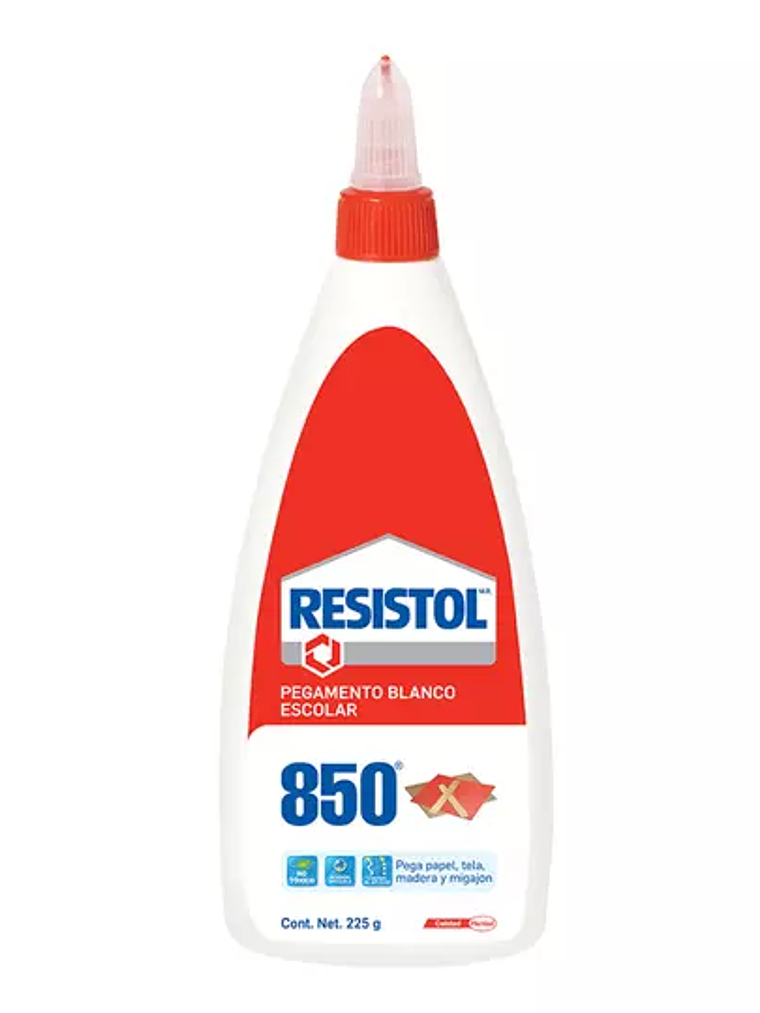 Pegamento blanco escolar Resistol 850 de 1