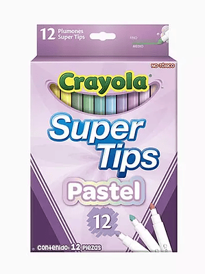 Marcadores Crayola lavables Super Tip Pa