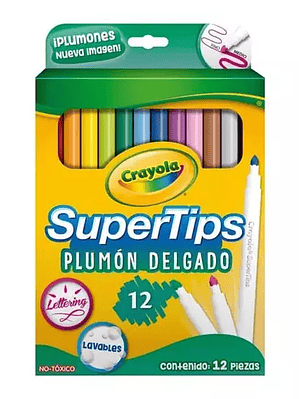 Marcadores crayola lavables super tips 1