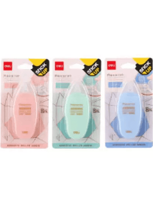 Cinta adhesiva en aplicador, Deli 6mm x