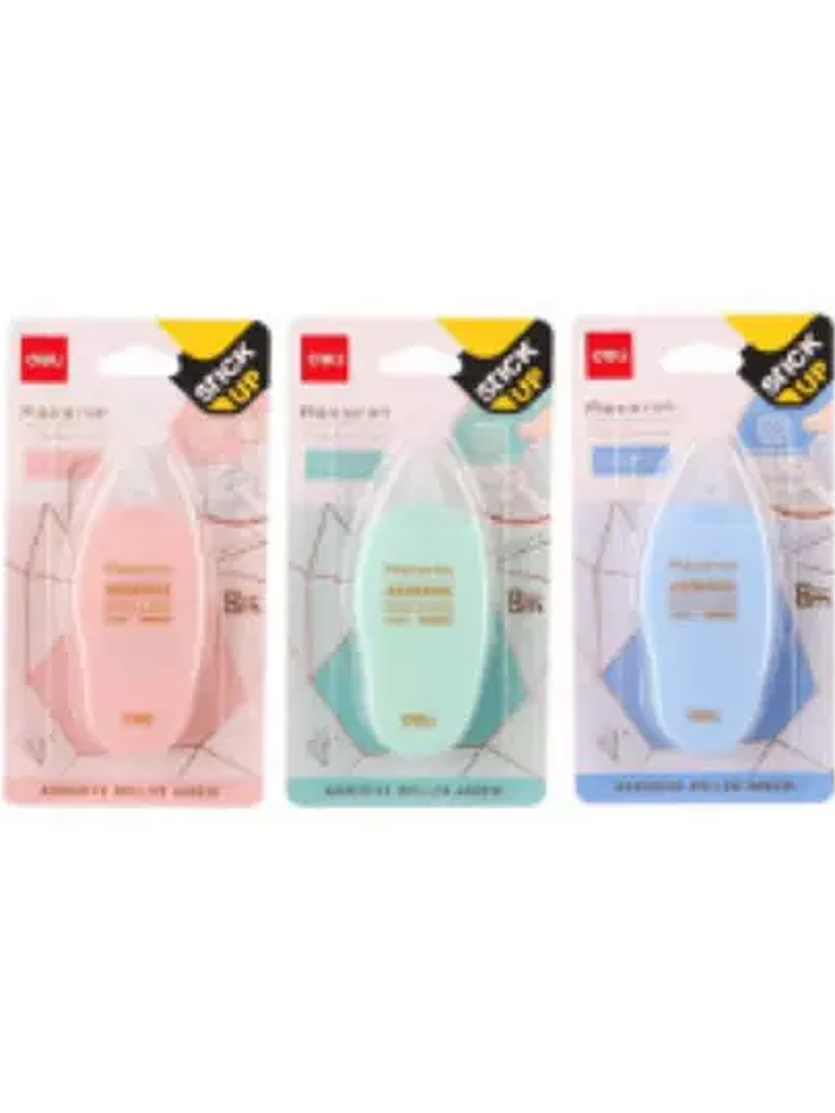 Cinta adhesiva en aplicador, Deli 6mm x 1