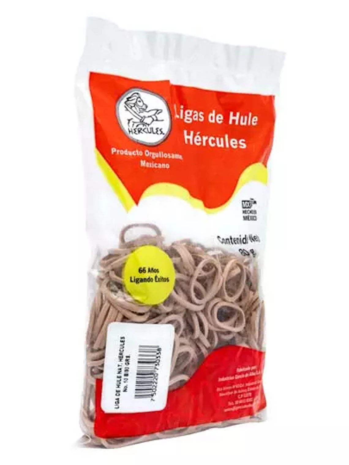 Ligas Hercules de hule natural no. 10. b 1