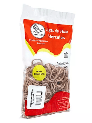 Ligas Hercules de hule natural no. 10. b