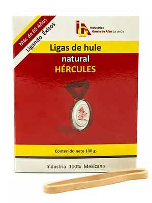 Ligas Hercules de hule natural no. 33 .c