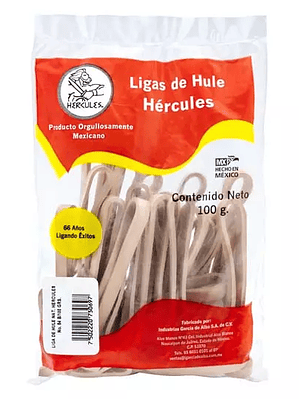Ligas Hercules de hule natural no. 64. b