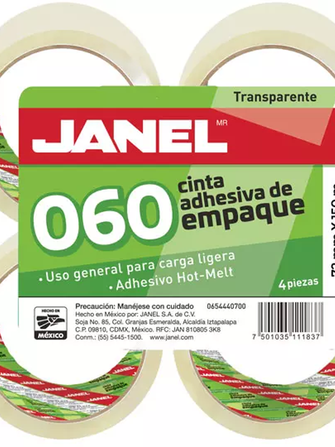 Cinta de empaque línea 060 hot Melt  tra 1