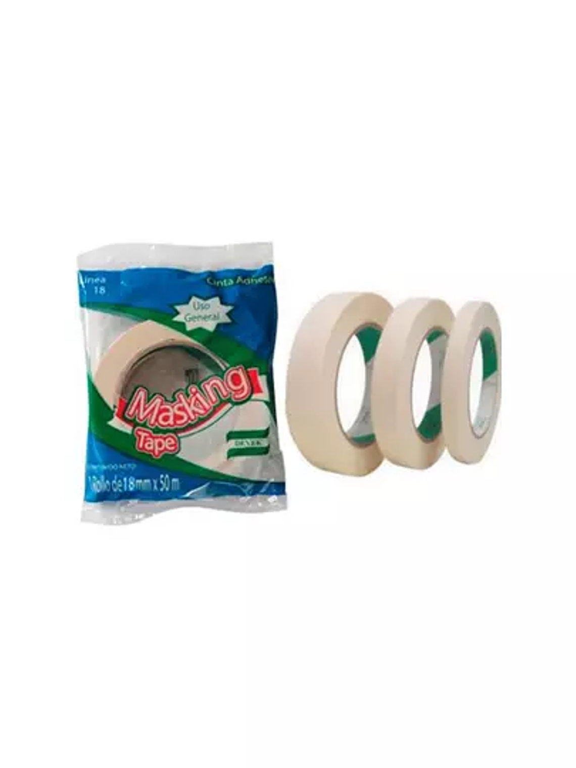 Masking tape Devek color natural 18mm x 1