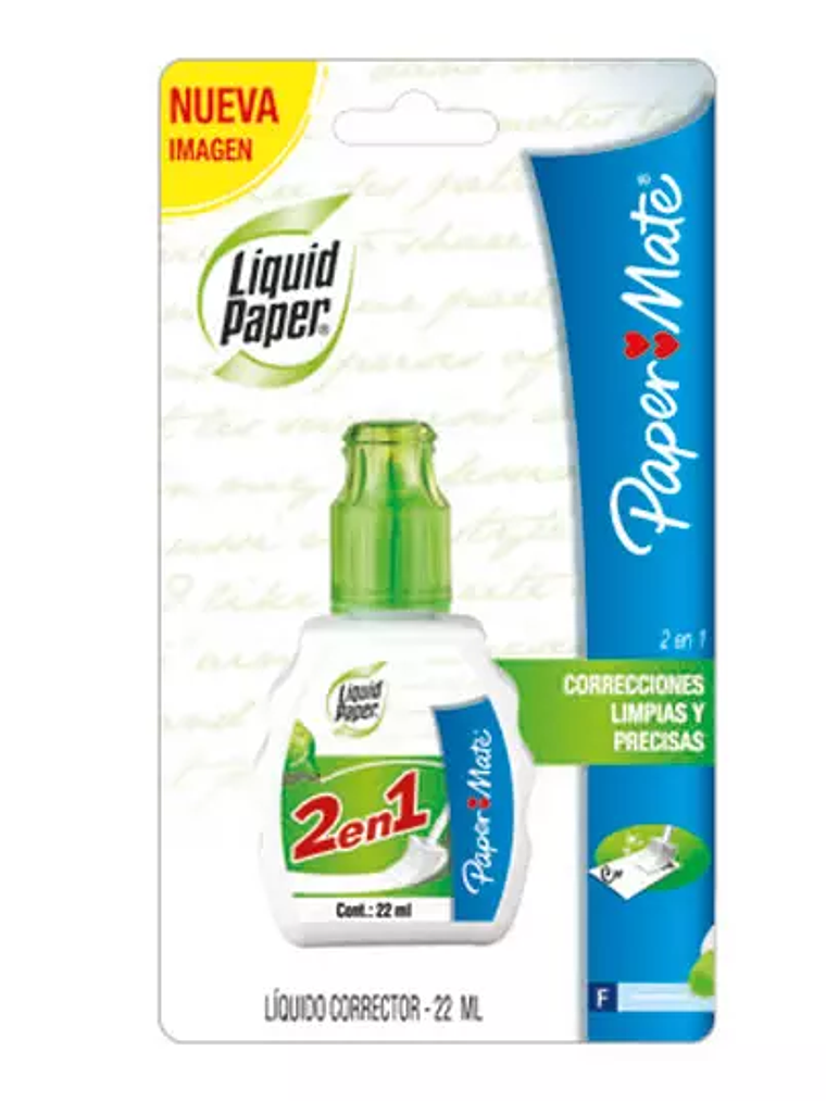 Corrector viceversa Liquido Paper 2en1 e 1
