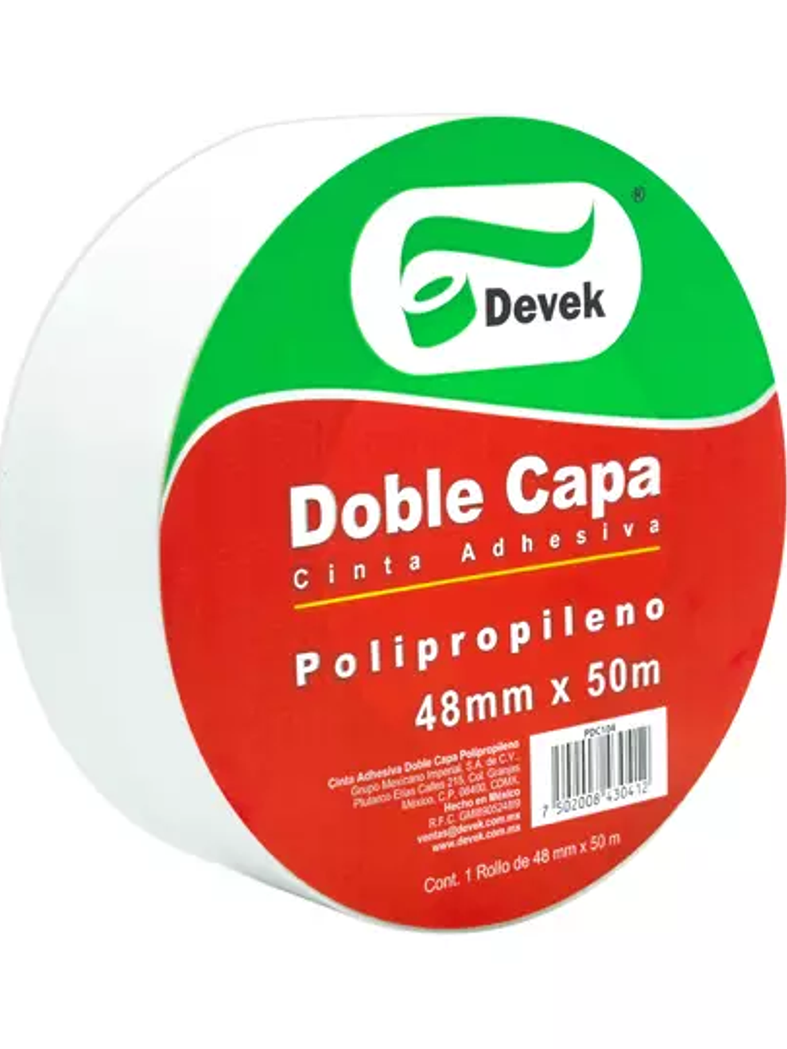Cinta doble capa DEVEK 48 mm x 50 m colo 1