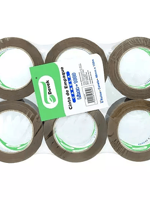Cinta de empaque canela Devek 48 mm x 15
