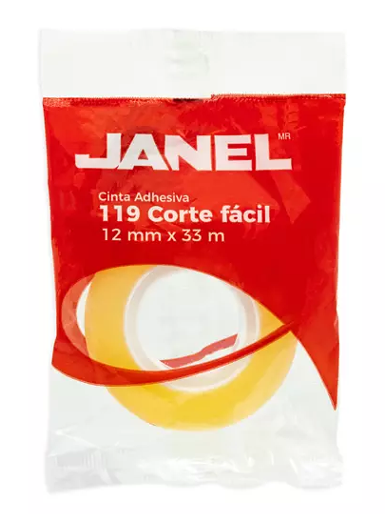 Cinta adhesiva transparente JANEL 12x33 1