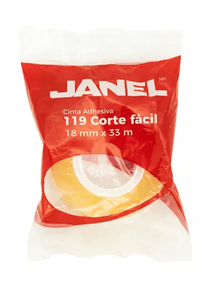 Cinta adhesiva línea 119 transparente JA