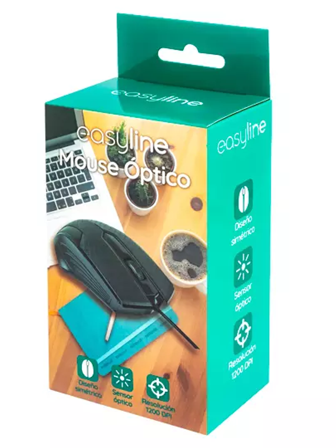 Mouse Perfect Choice alámbrico negro 1